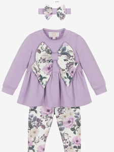 Caramelo kids purple leggings set.    08231808