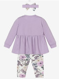Caramelo kids purple leggings set.    08231808