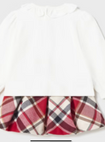 Mayoral plaid skirt set.  09231848