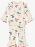 Caramelo kids ivory frilled pyjamas.   08231816