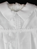 Tara lee white christening romper with matching hat 09231865