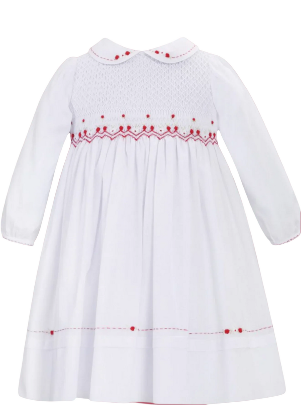 Sarah-louise white smocked dress      09231875