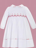 Sarah-louise white smocked dress      09231875
