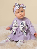 Caramelo kids purple leggings set.    08231808