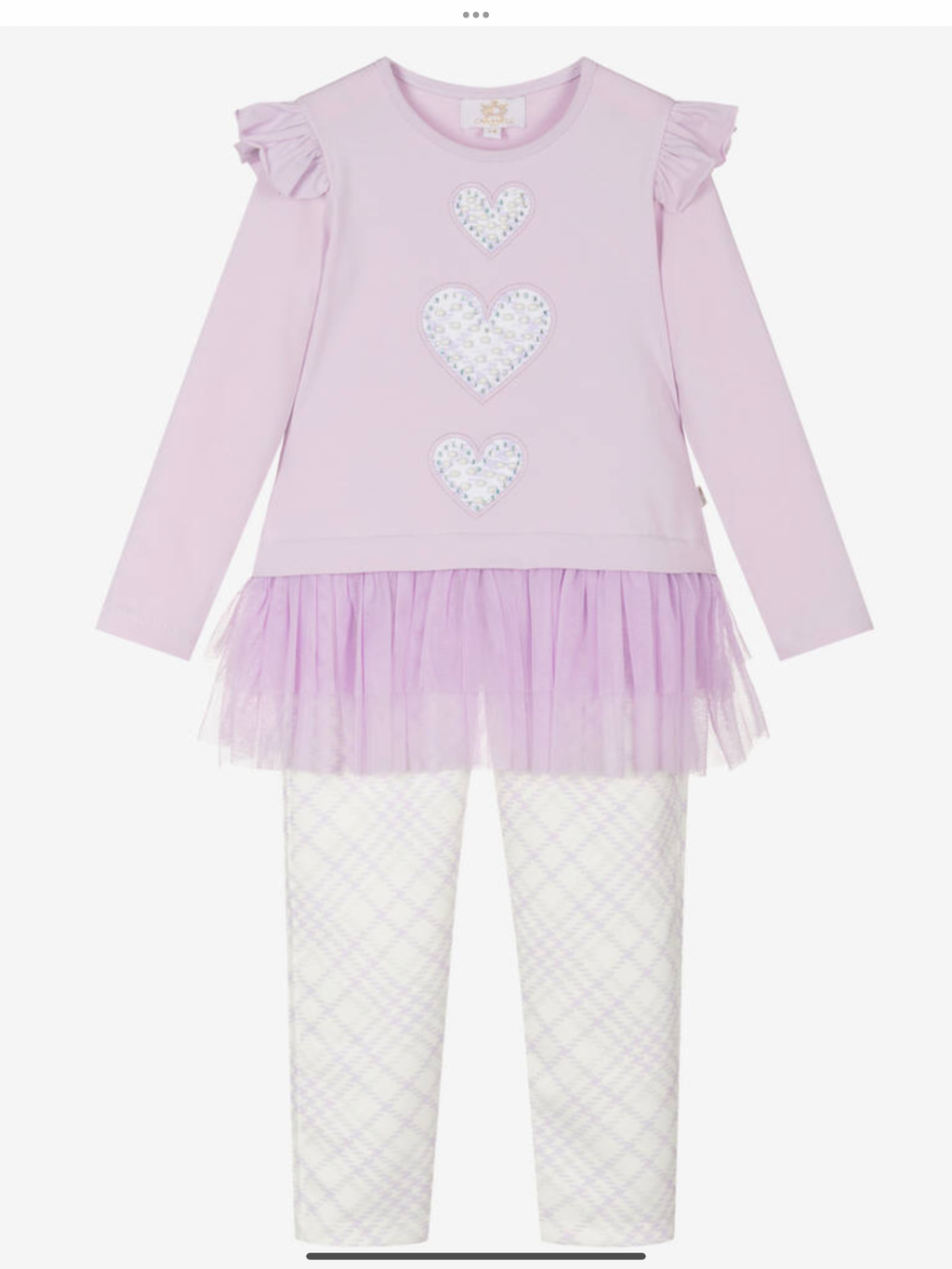 Caramelo kids lilac leggings set.    08231809
