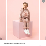Caramelo kids velour tracksuit 1024632