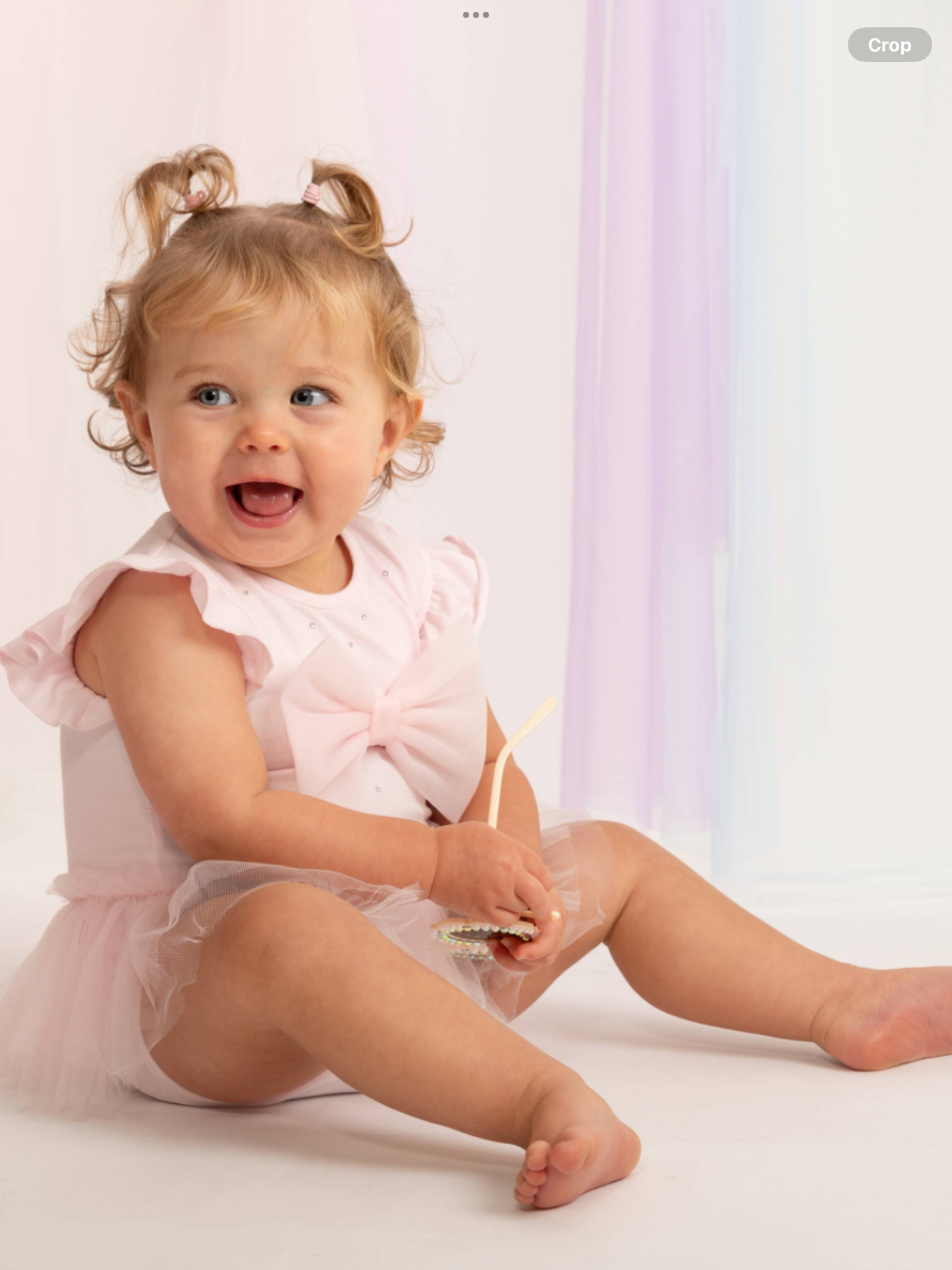 Pre order Caramelo Baby Girls Pink Tulle Bow Romper 0226568
