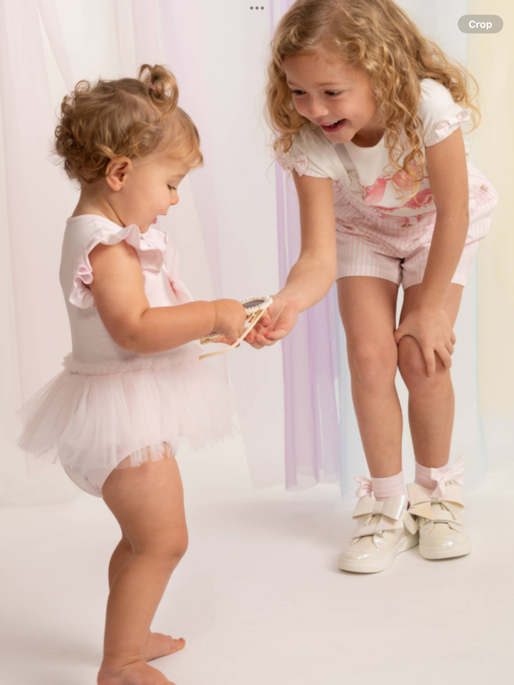 Caramelo Baby Girls Pink Tulle Bow Romper 0226568