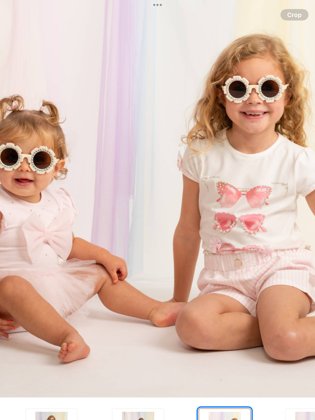 Caramelo Girls Pink Sunglasses Graphic Short Set  0226571