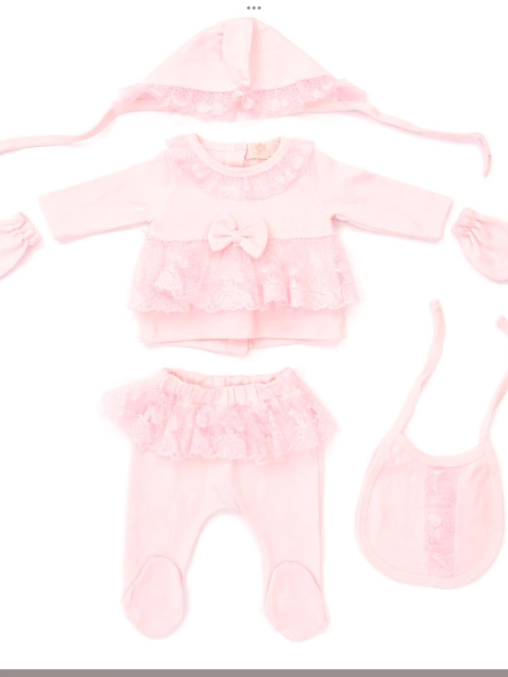Pre order Caramelo Kids Baby Girls Summer 5 Piece Frill Lace Set - Pink 0226574
