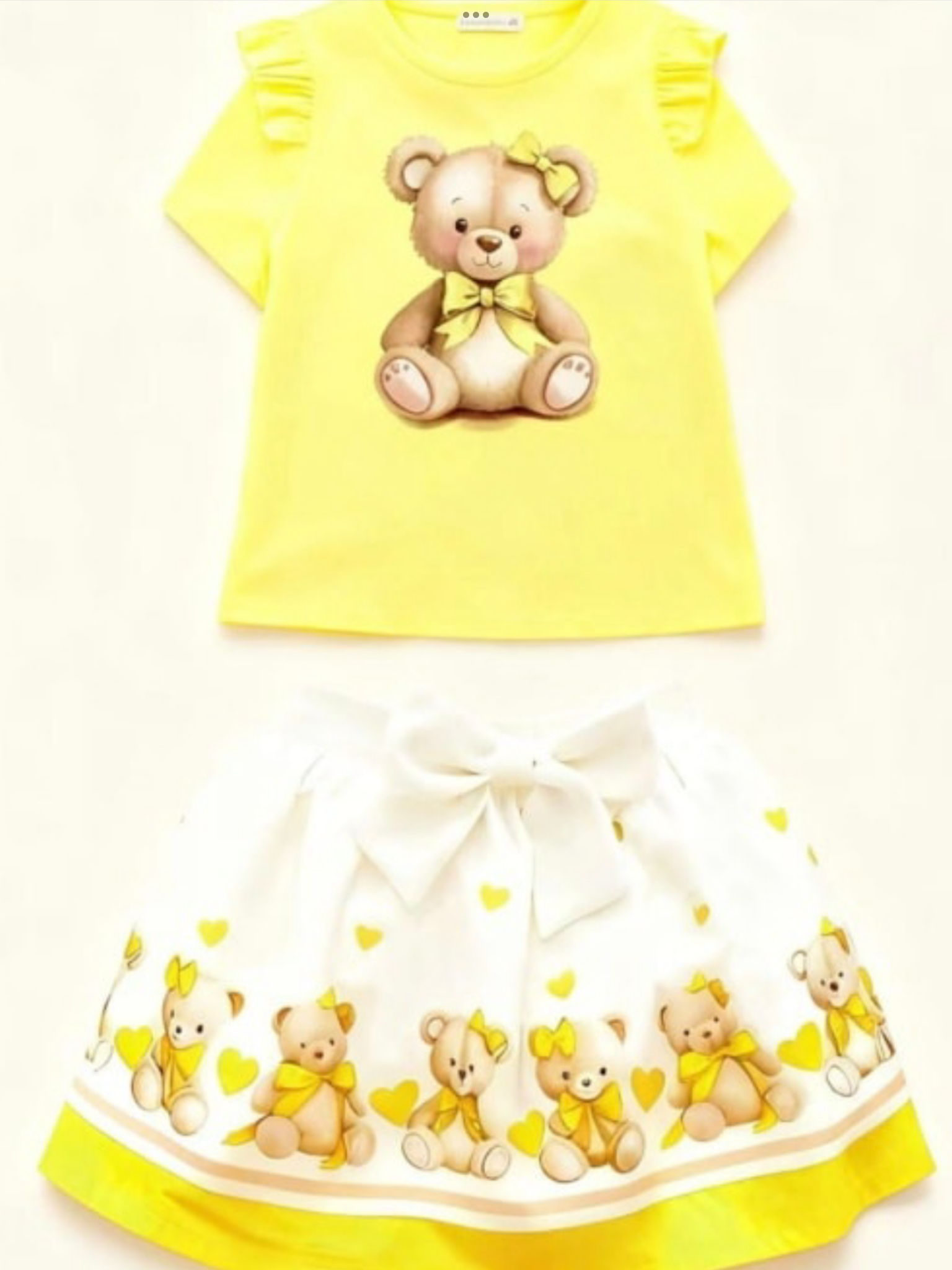Diamond stone lemon skirt set 0226584