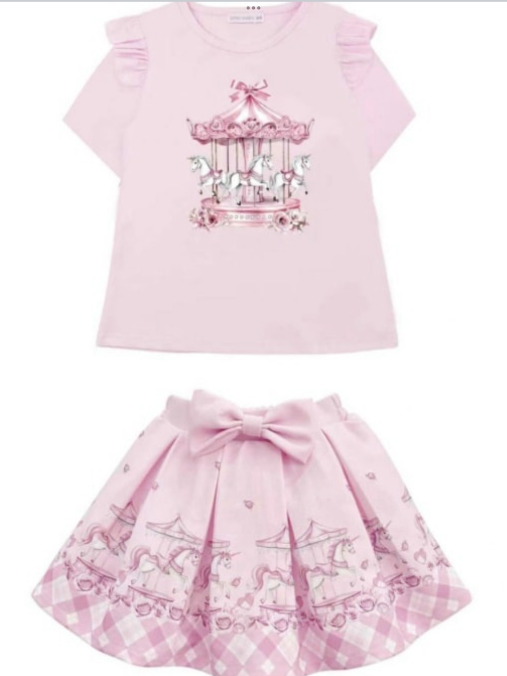 Diamond stone carousel skirt set 0226595