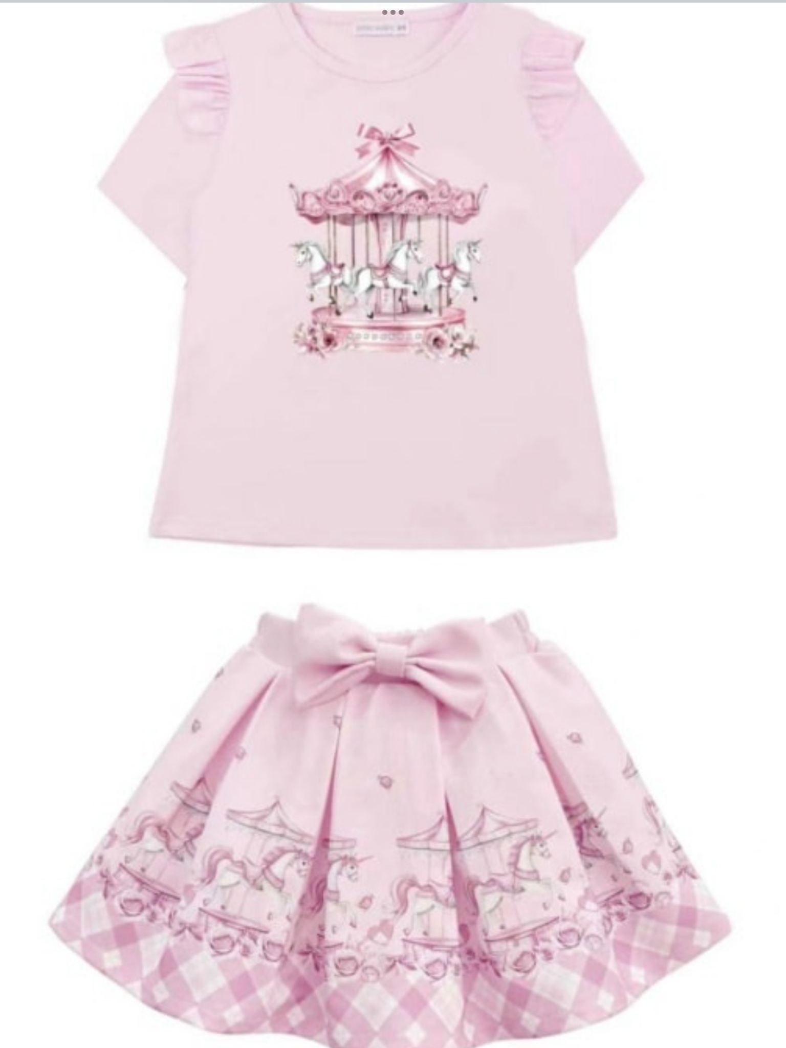 Diamond stone carousel skirt set 0226595