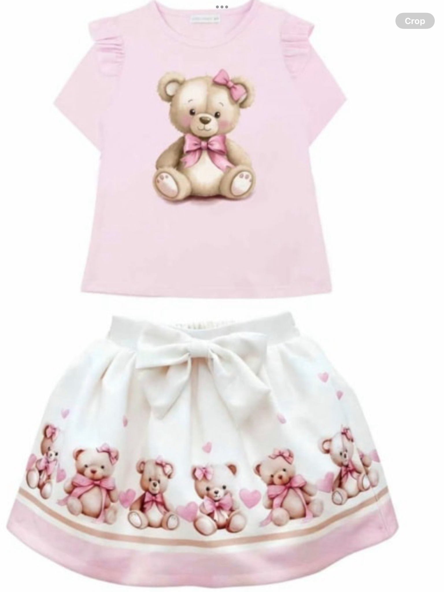 Diamond stone pink girls skirt set 0226597