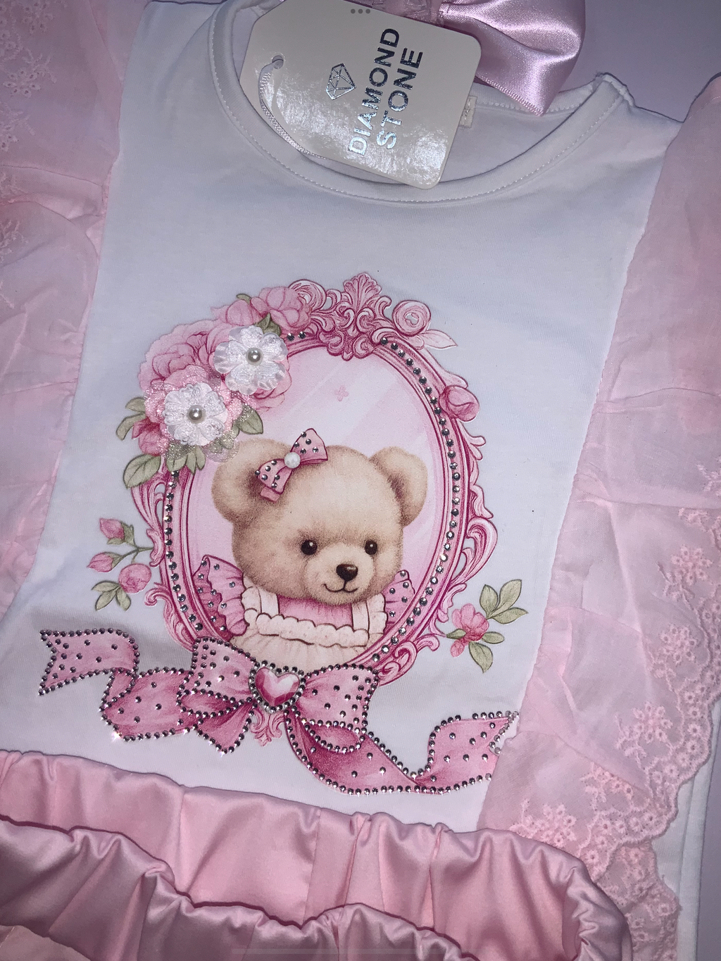 Diamond stone shorts set 0226604