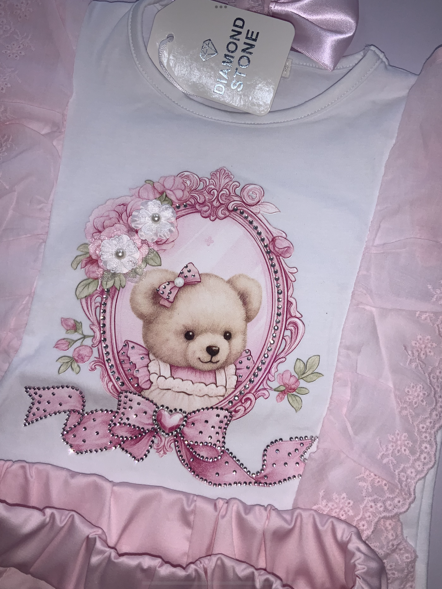 Diamond stone shorts set 0226604