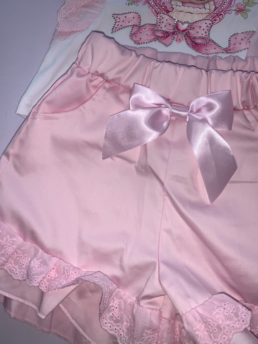 Diamond stone shorts set 0226604