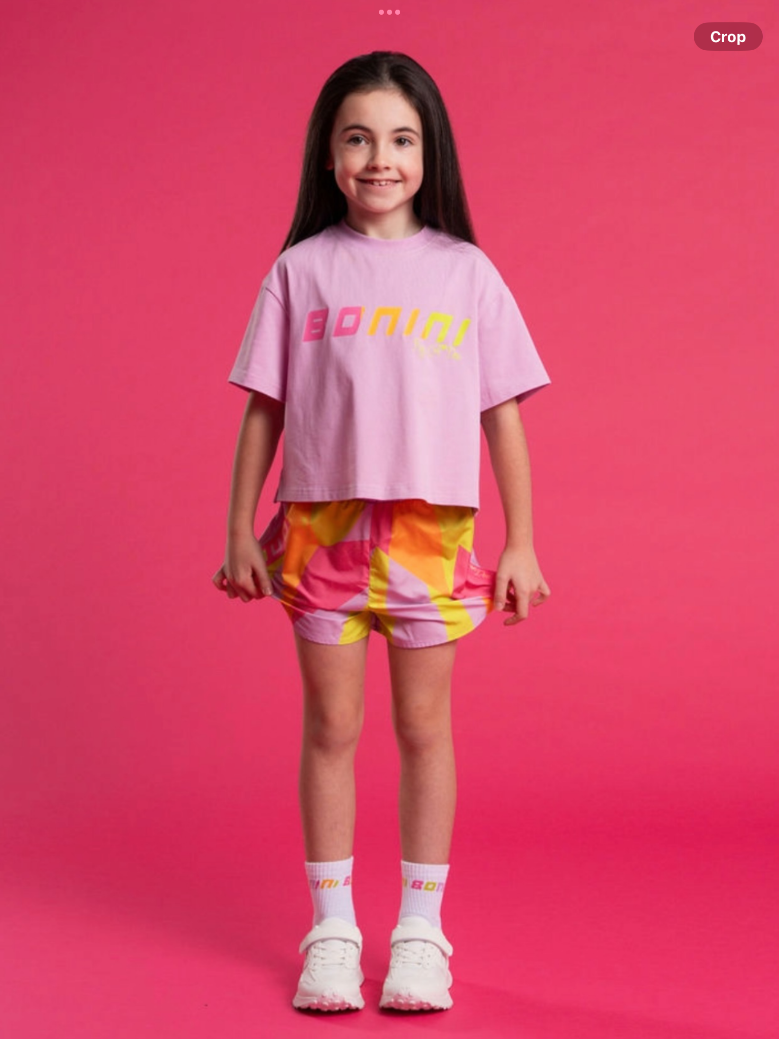 Bonini by A* Dee Spark Sport Shorts With Tape Detail - Hot Pink   0226613