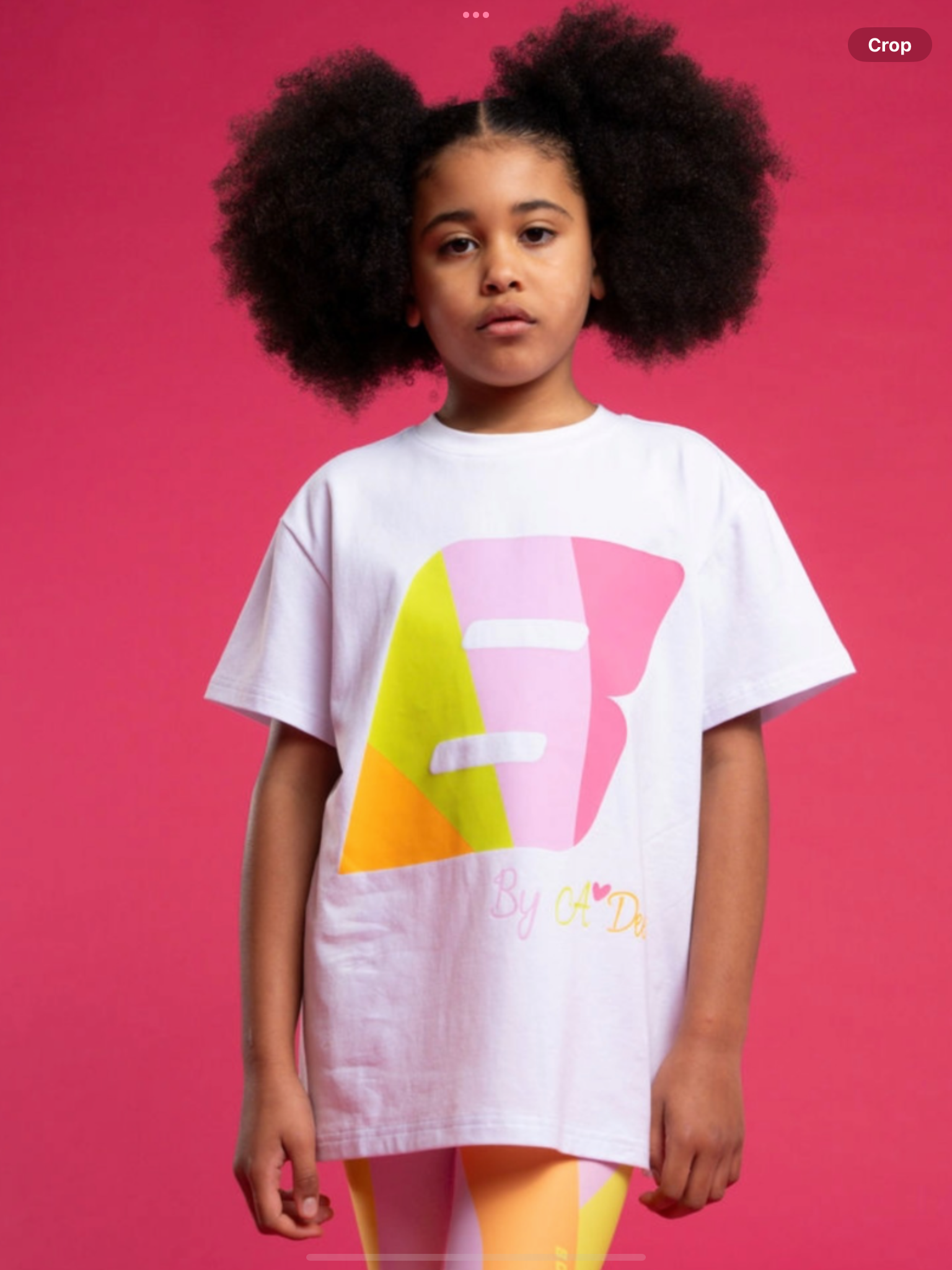 Bonini by A* Dee Dynamic Oversized Logo T-Shirt - Bright White Hot Pink   0226618