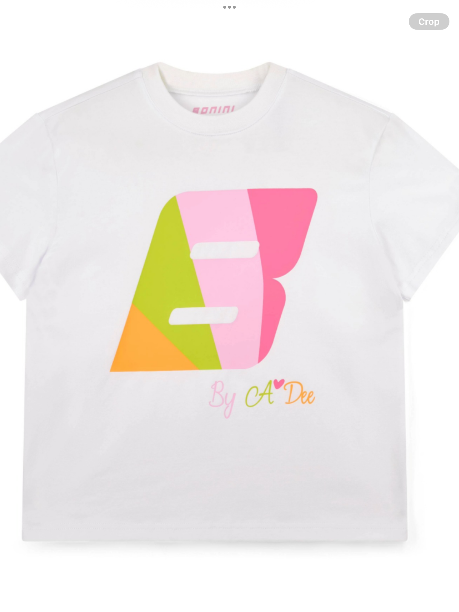 Bonini by A* Dee Dynamic Oversized Logo T-Shirt - Bright White Hot Pink   0226618