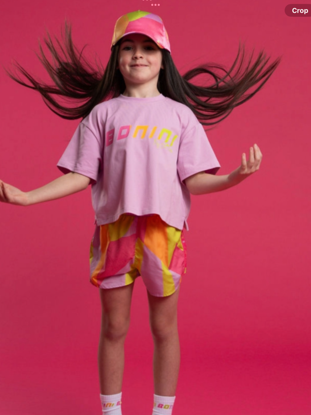 Bonini by A* Dee Shine Cropped Logo T-Shirt - Lilac Bloom  0226620
