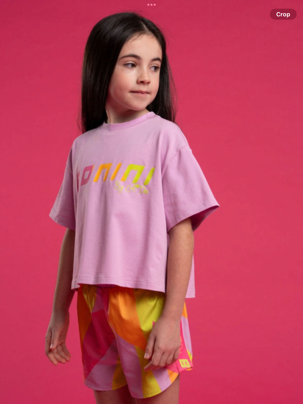 Bonini by A* Dee Shine Cropped Logo T-Shirt - Lilac Bloom  0226620