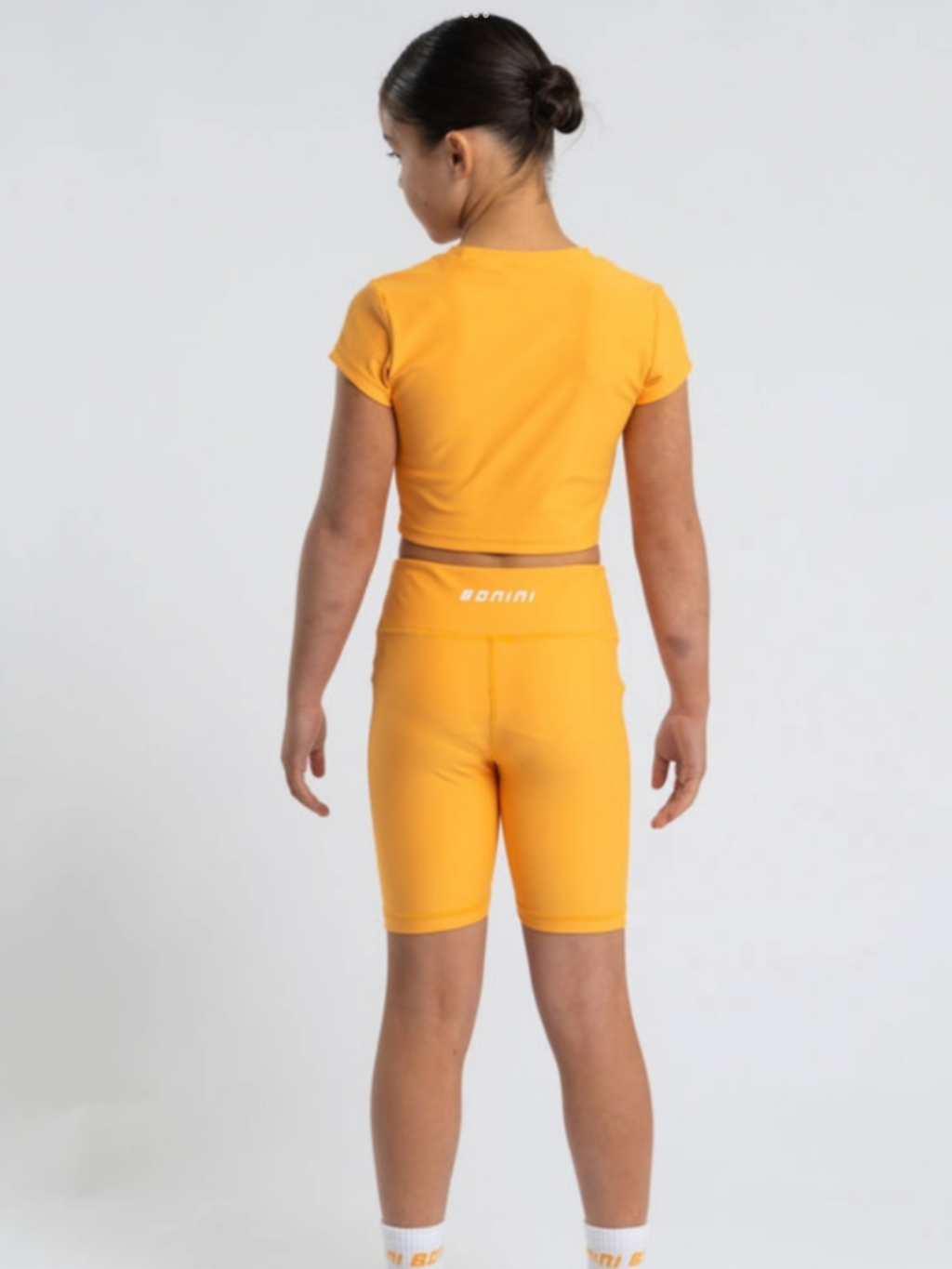 Bonini by A* Dee Aspire Short Sleeve Ruched Top - Florida Orange  0226621