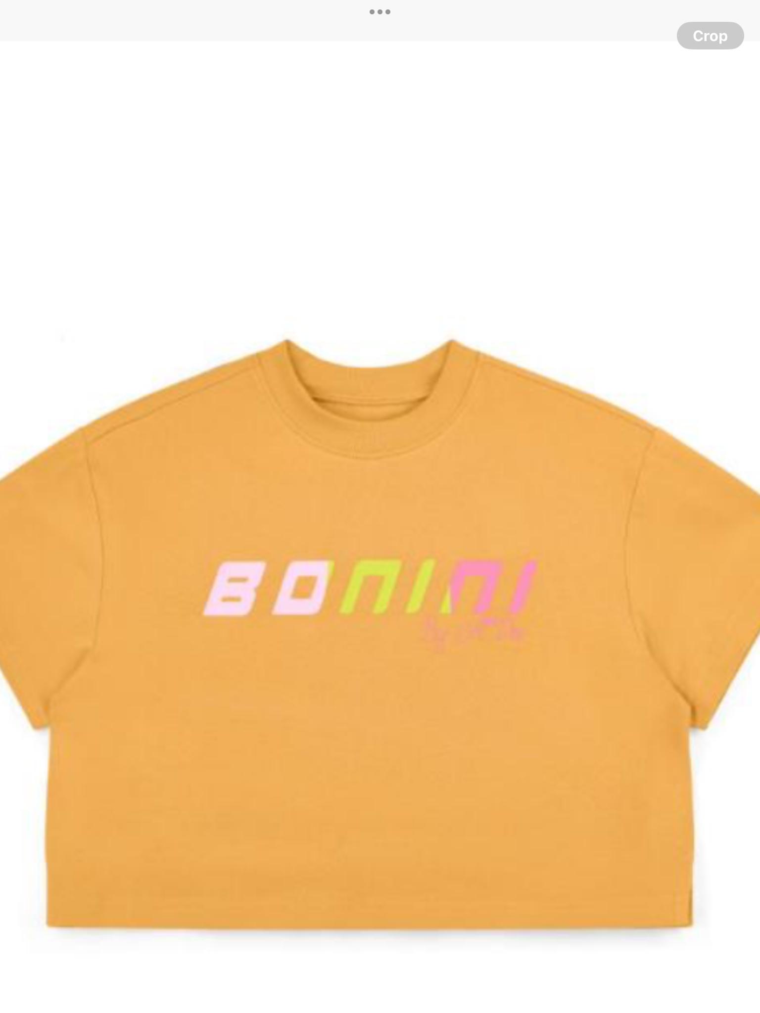 Bonini by A* Dee Shine Cropped Logo T-Shirt - Florida Orange  0226624
