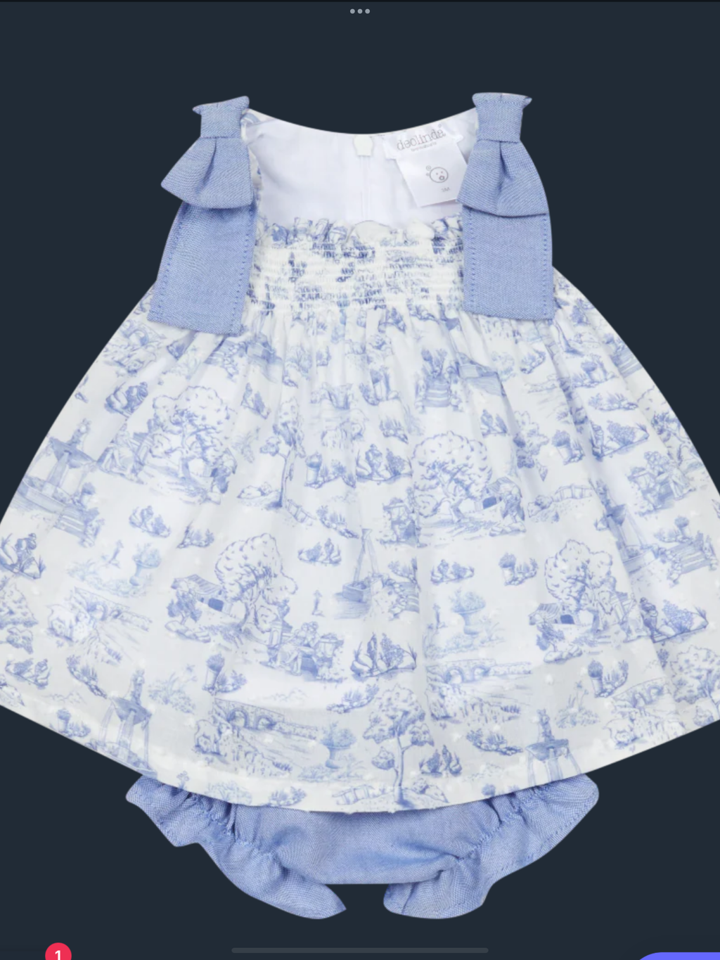 New In Deolinda Girls Douro Dress & Bloomers    0226627
