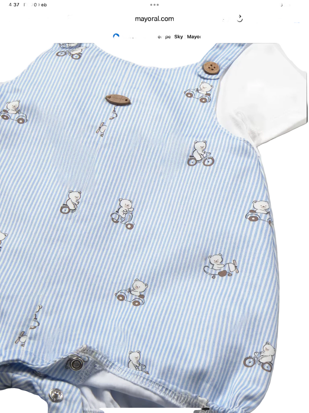 Mayoral one piece romper 0226636