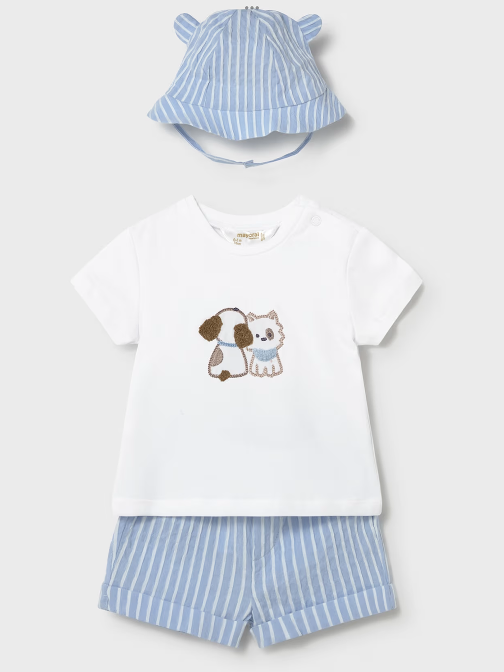Mayoral  3 piece set hat with ears 0226641