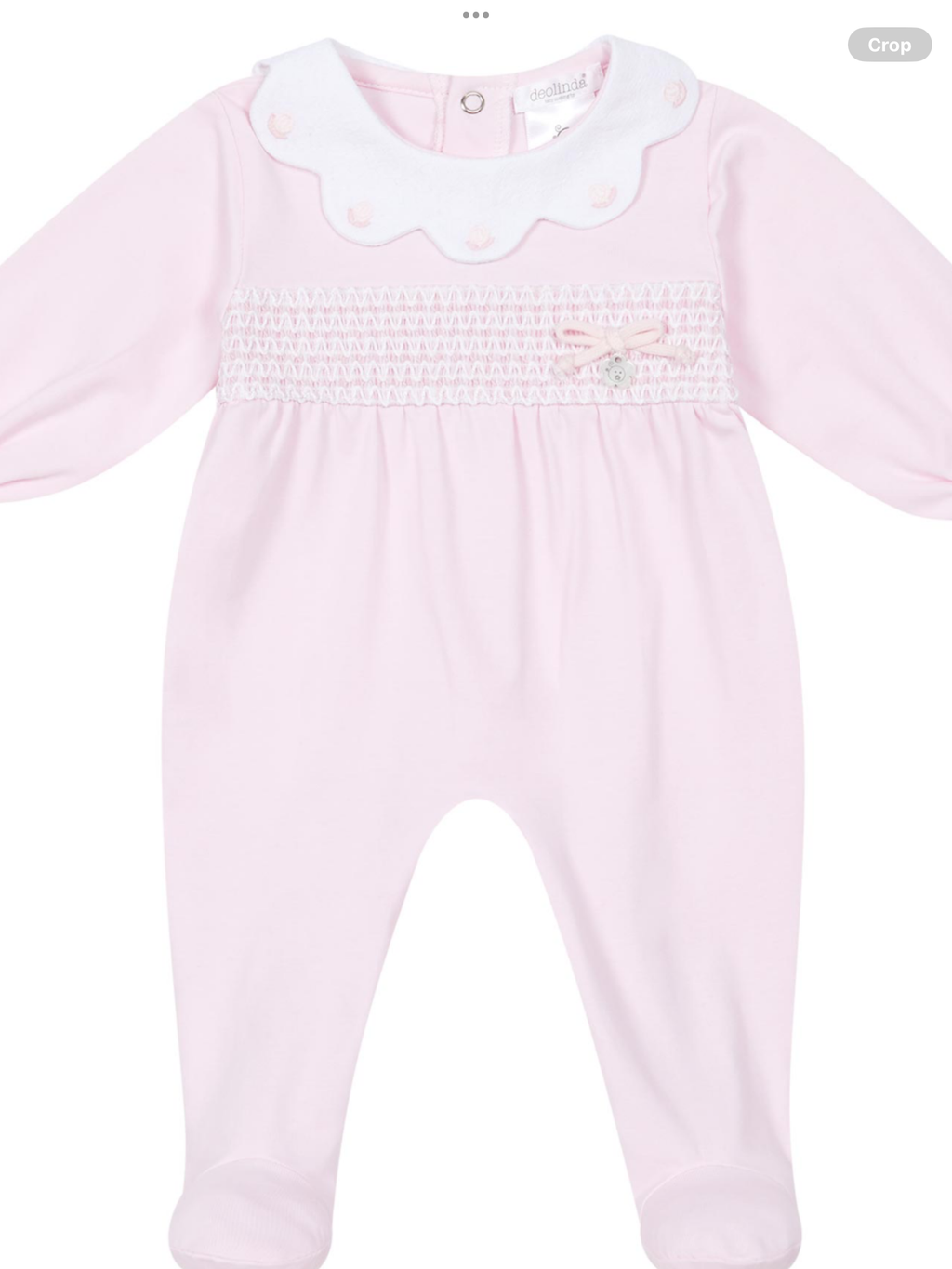 Deolinda Baby Girls California Smocked Bodice Babygrow In Gift Box - Pink 0226644