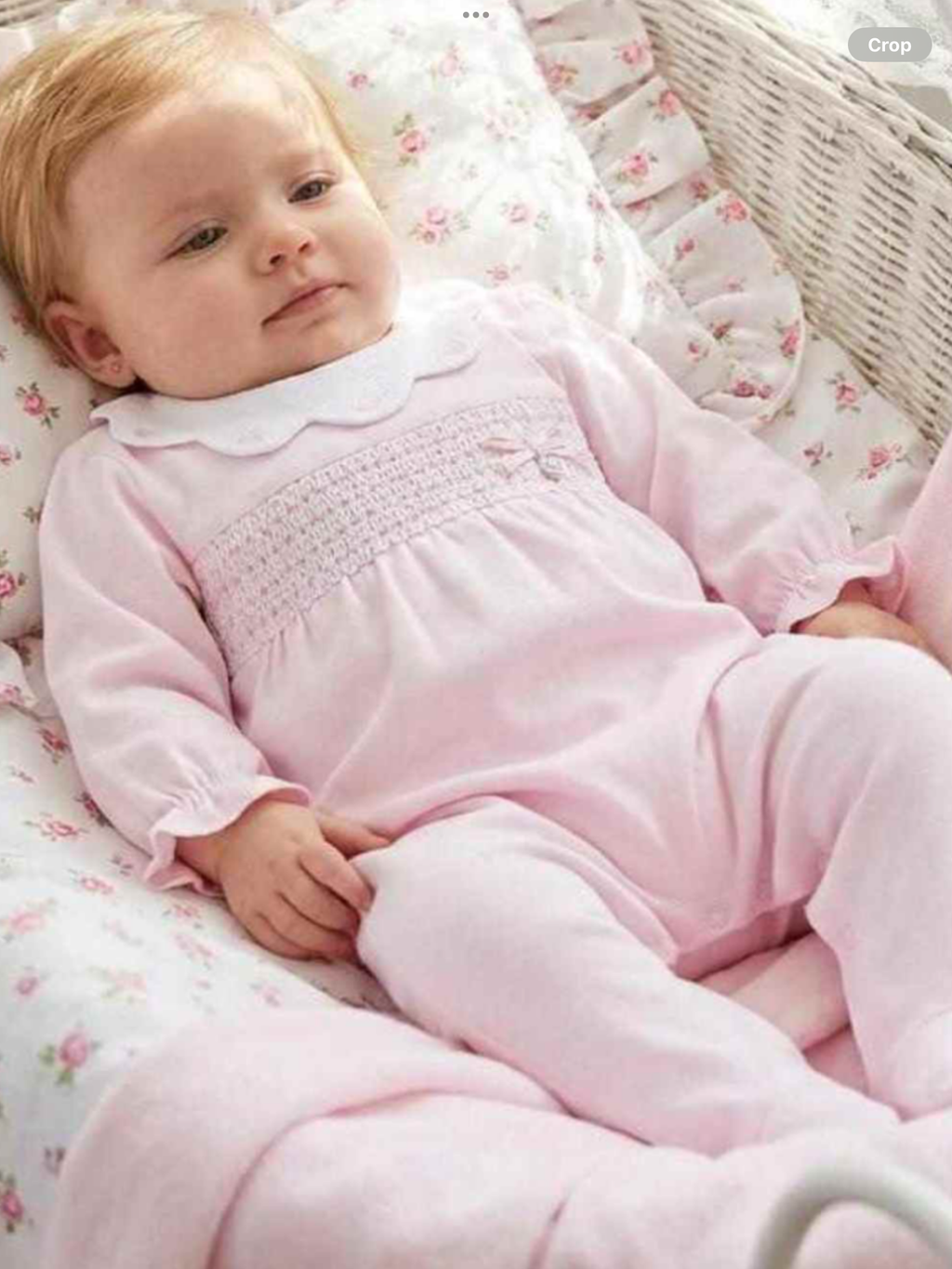 Deolinda Baby Girls California Smocked Bodice Babygrow In Gift Box - Pink 0226644