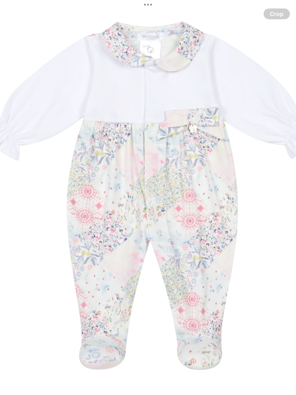 SS26 DEOLINDA Sugar Girls Pastel Floral Babygrow.   0226645