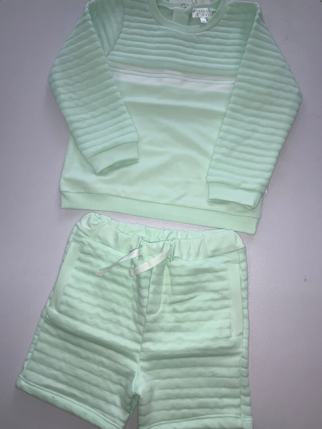 Pastels&co mint shorts set 0326674