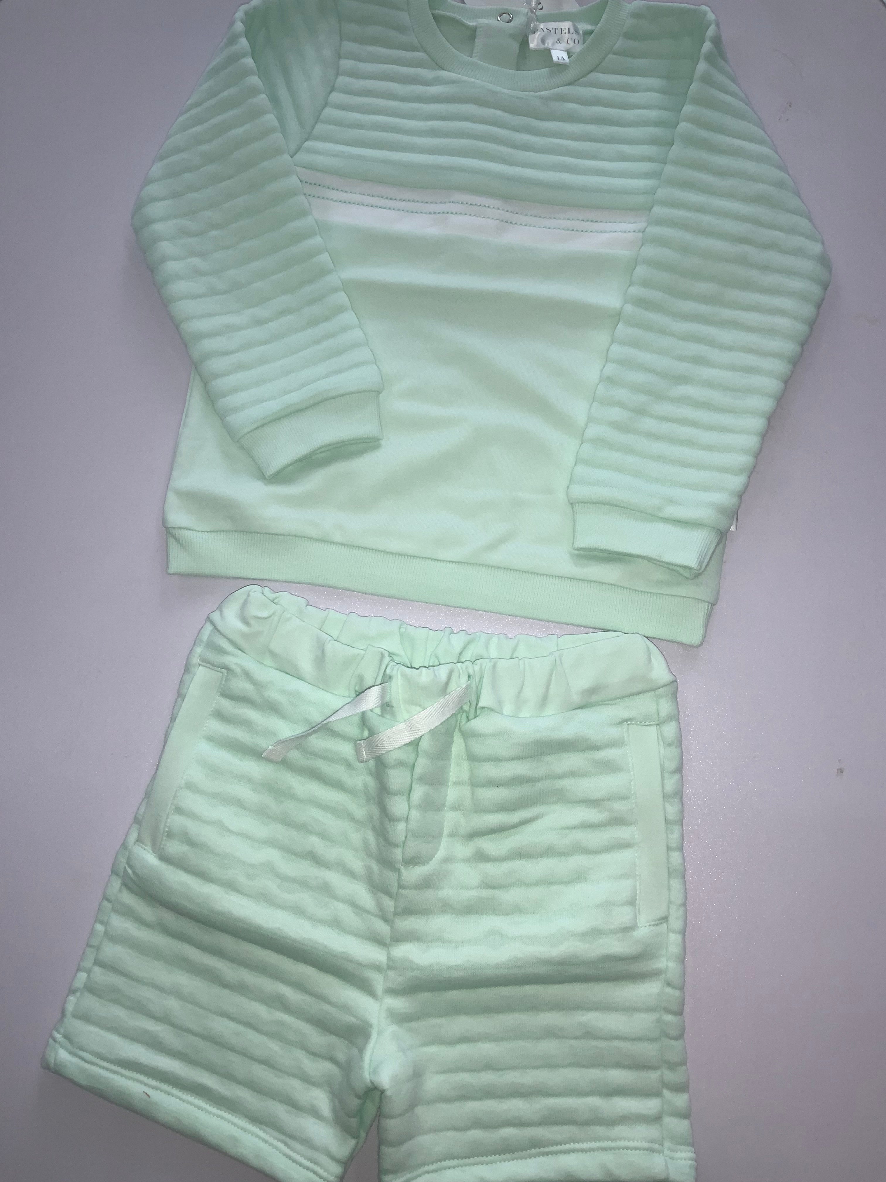Pastels&co mint shorts set 0326674