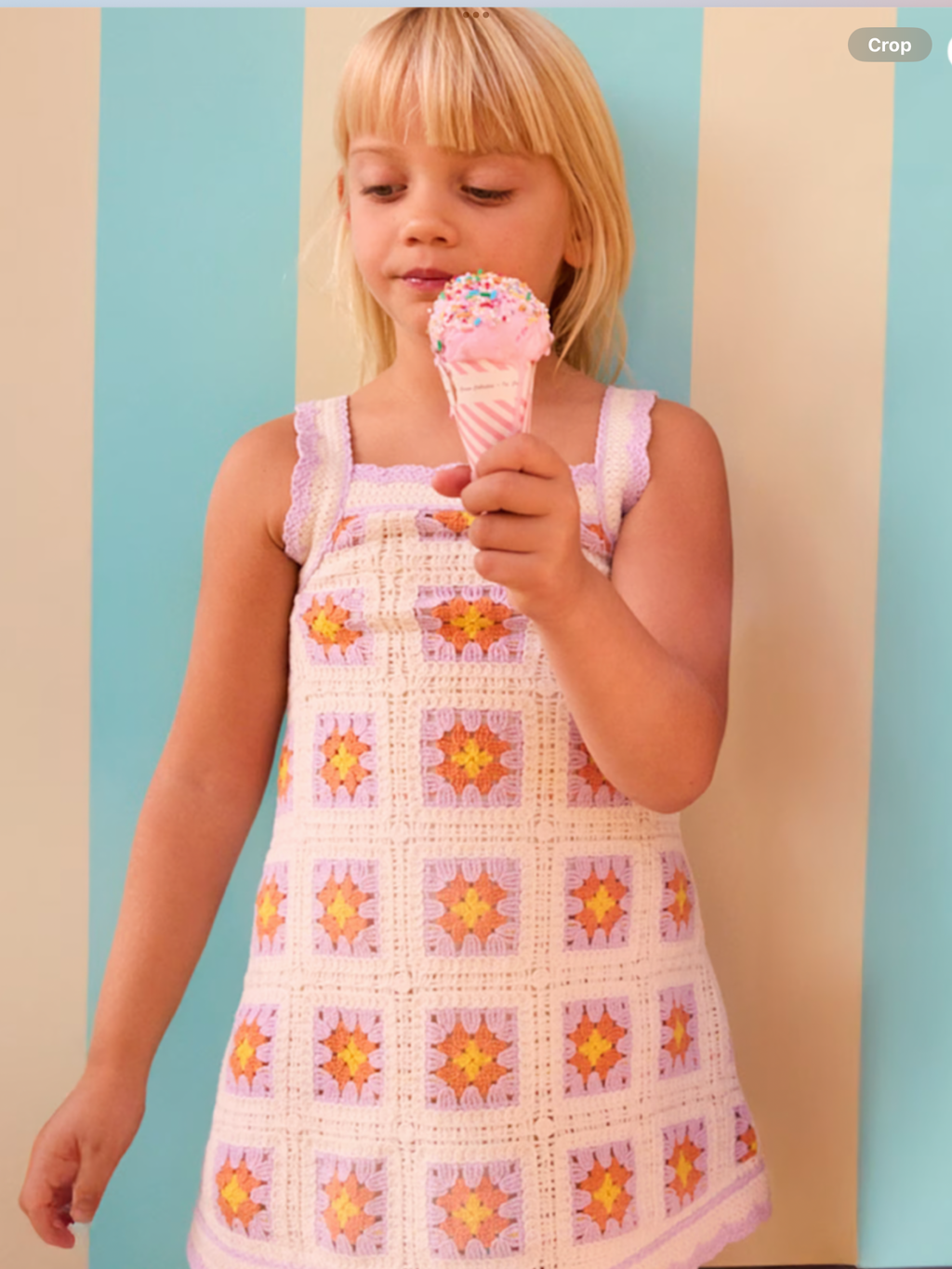 Mayoral Crochet dress for girls 0326709
