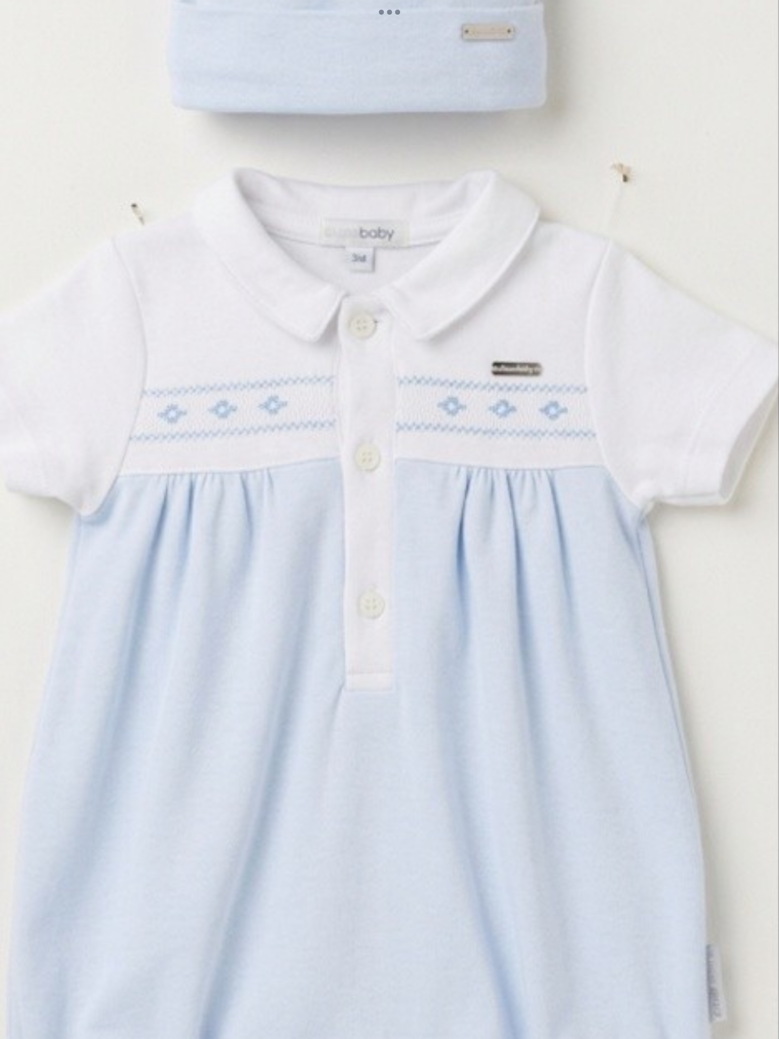 Blues baby shortie and hat 0426723