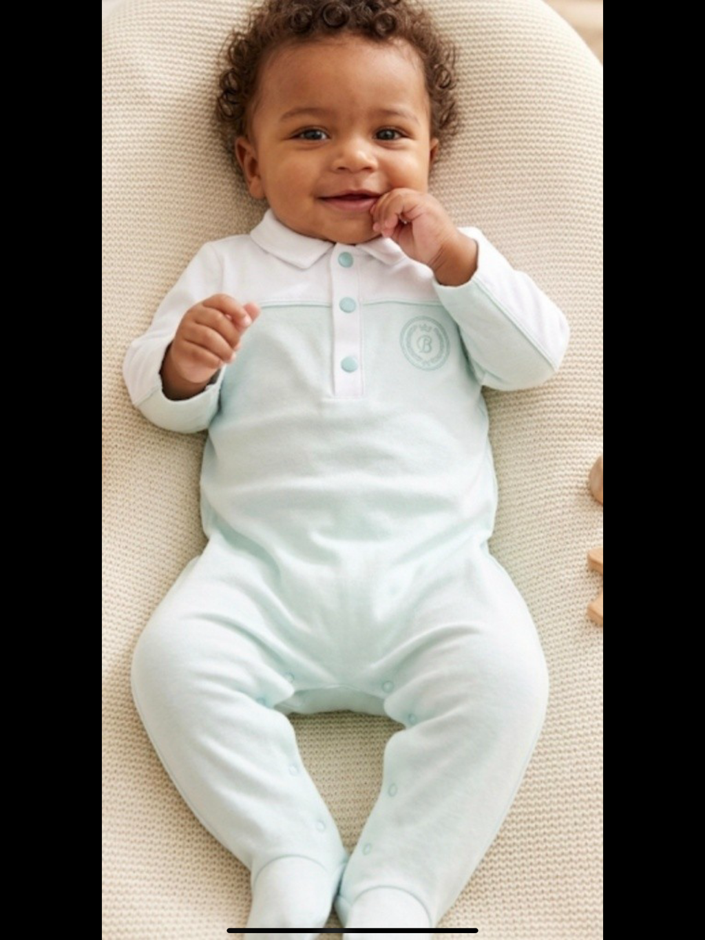 Blues baby mint babygro 0426726