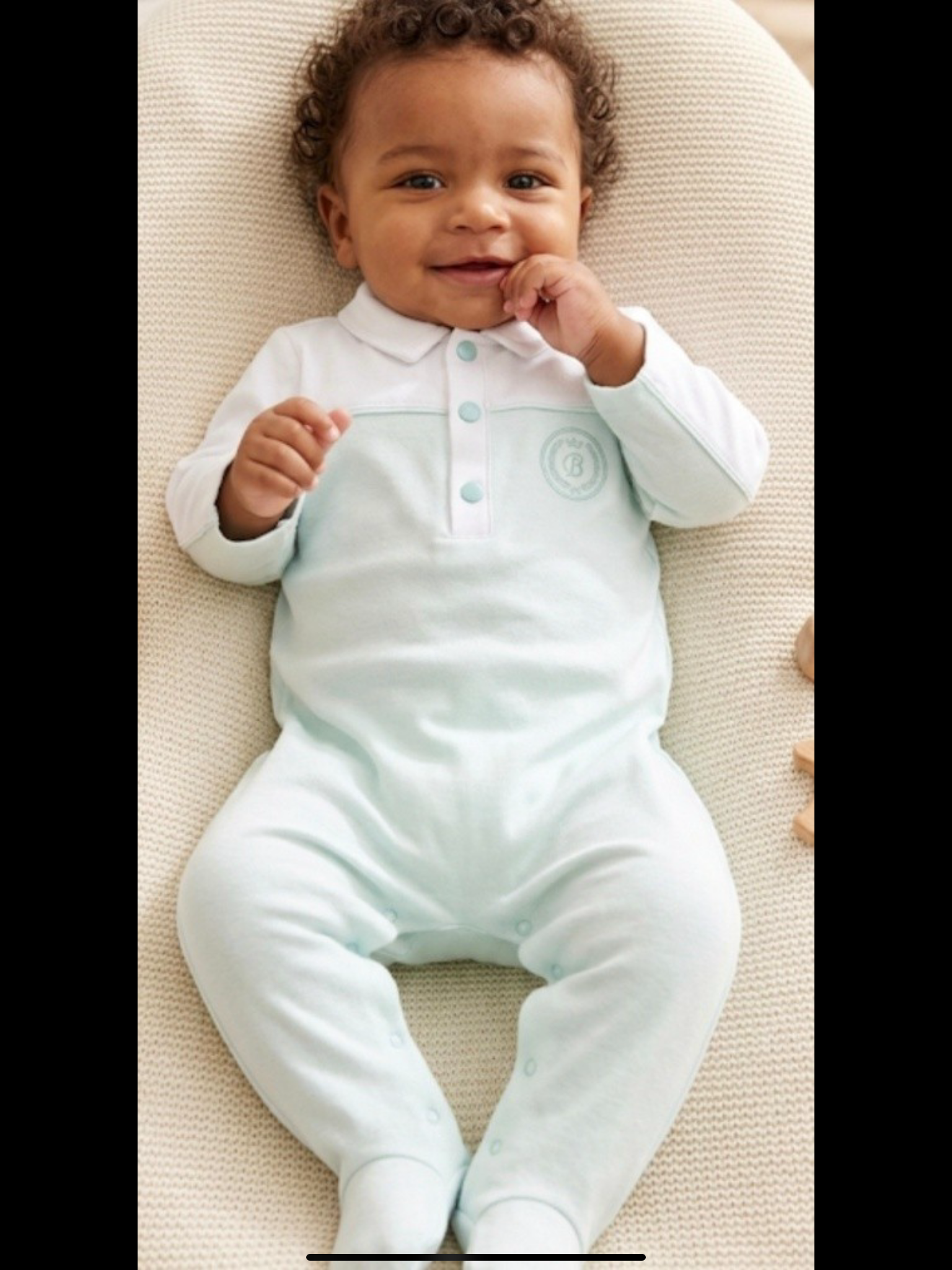 Blues baby mint babygro 0426726