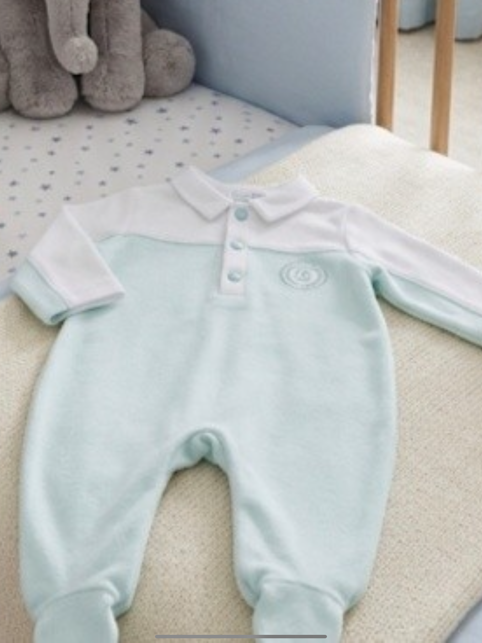 Blues baby mint babygro 0426726