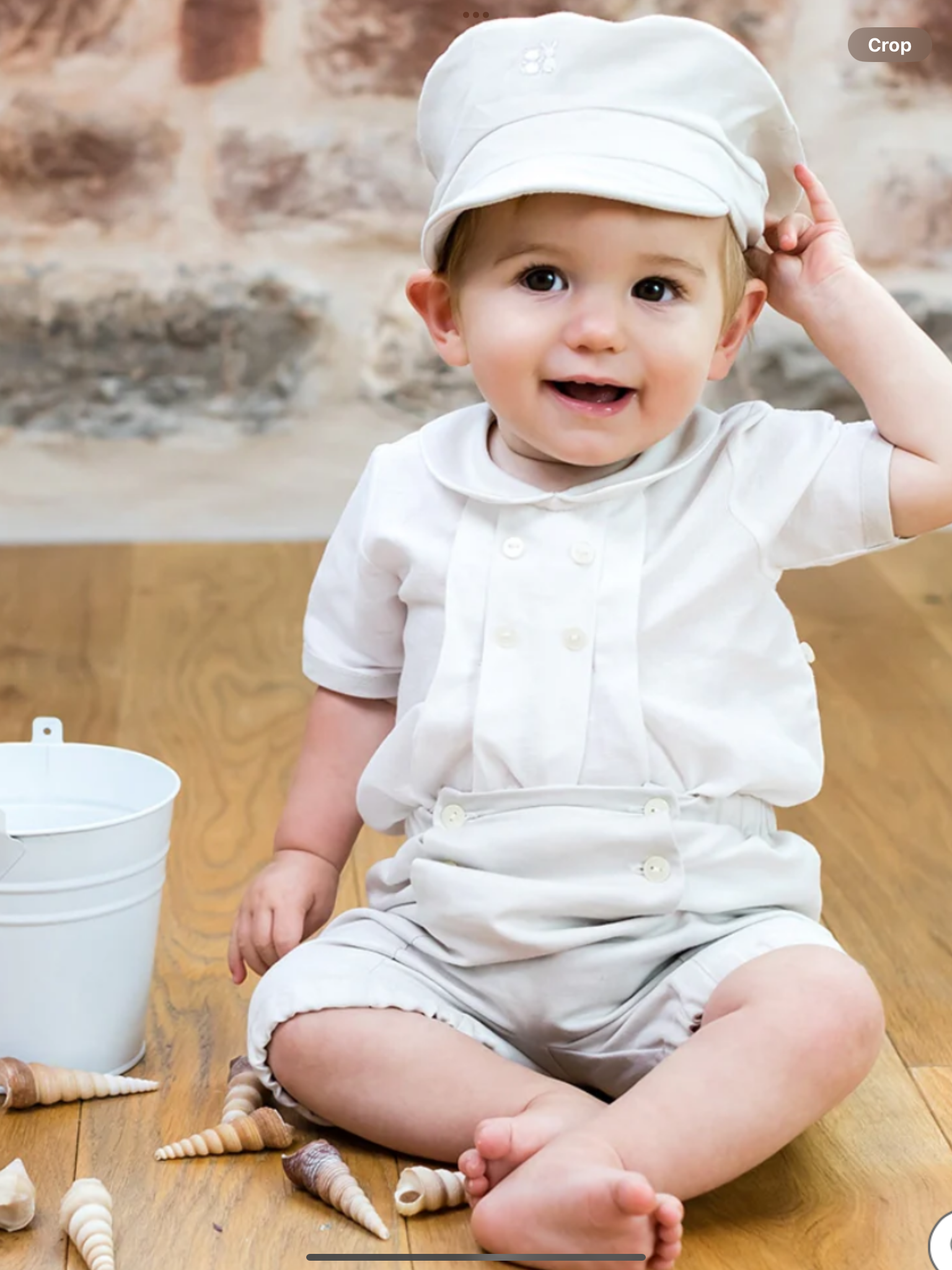 Emile et rose sawyer romper in stone 012546