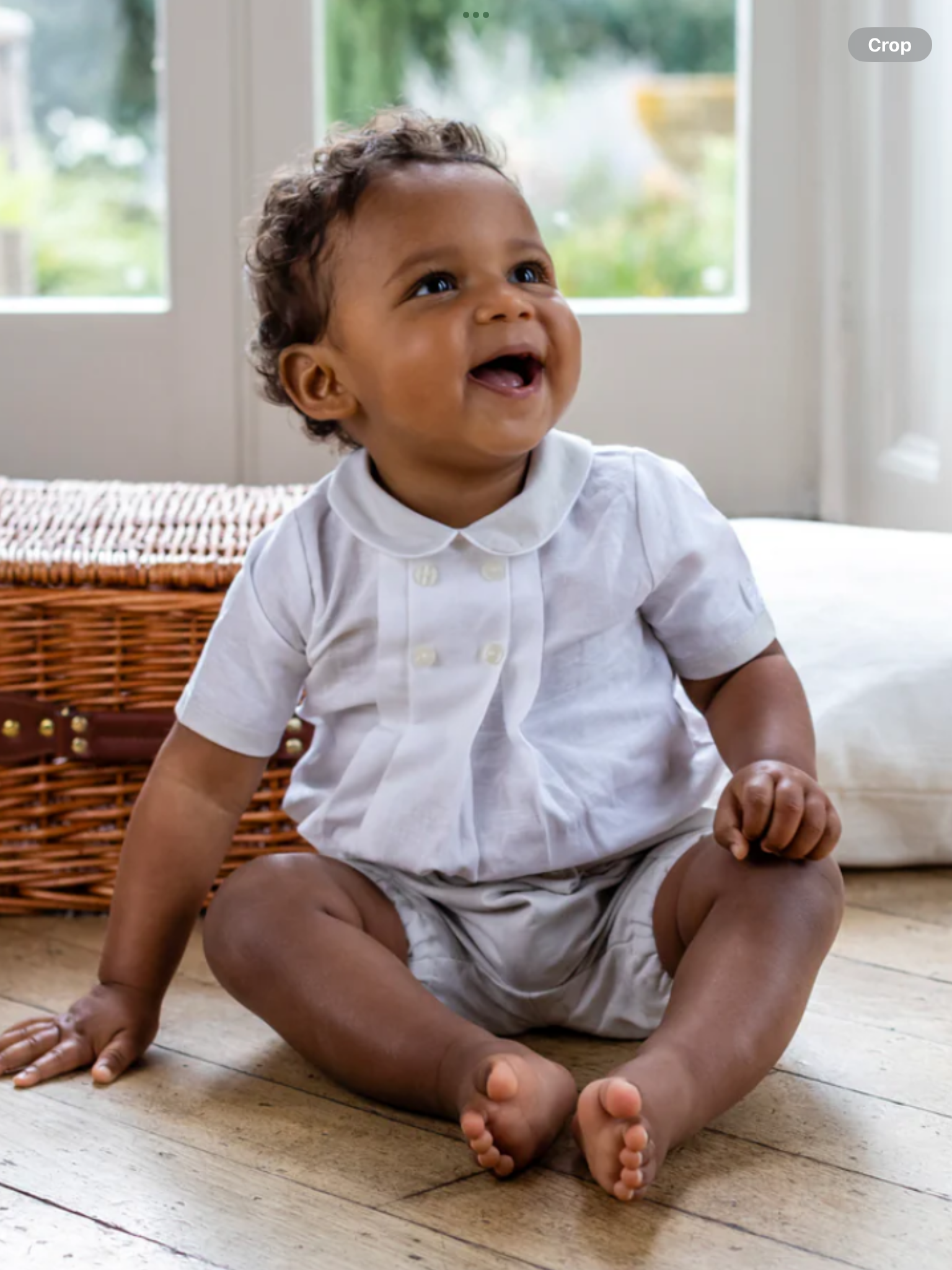 Emile et rose sawyer romper in stone 012546