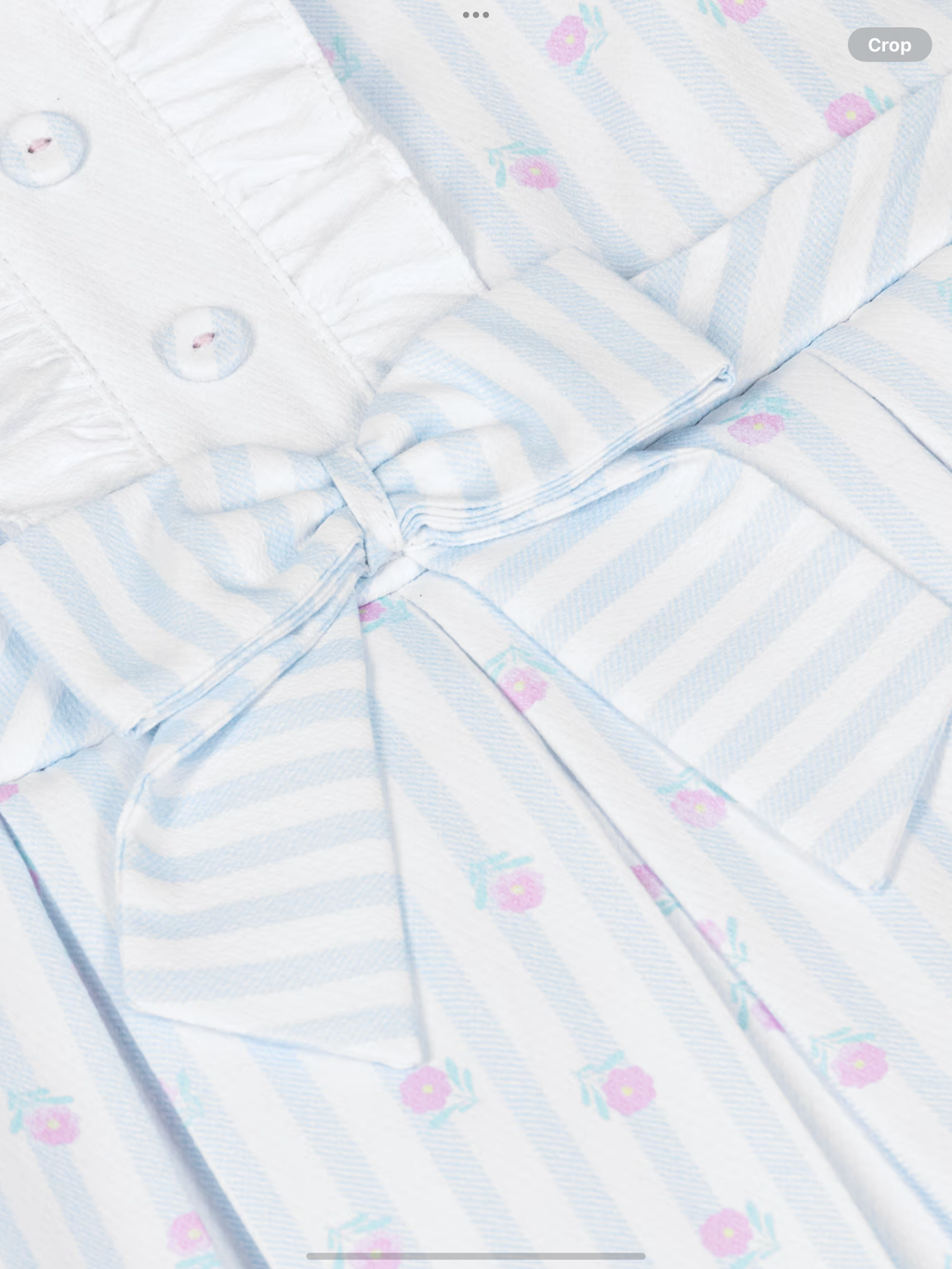 Pretty originals girls blue and white stripped cotton dress 0426731