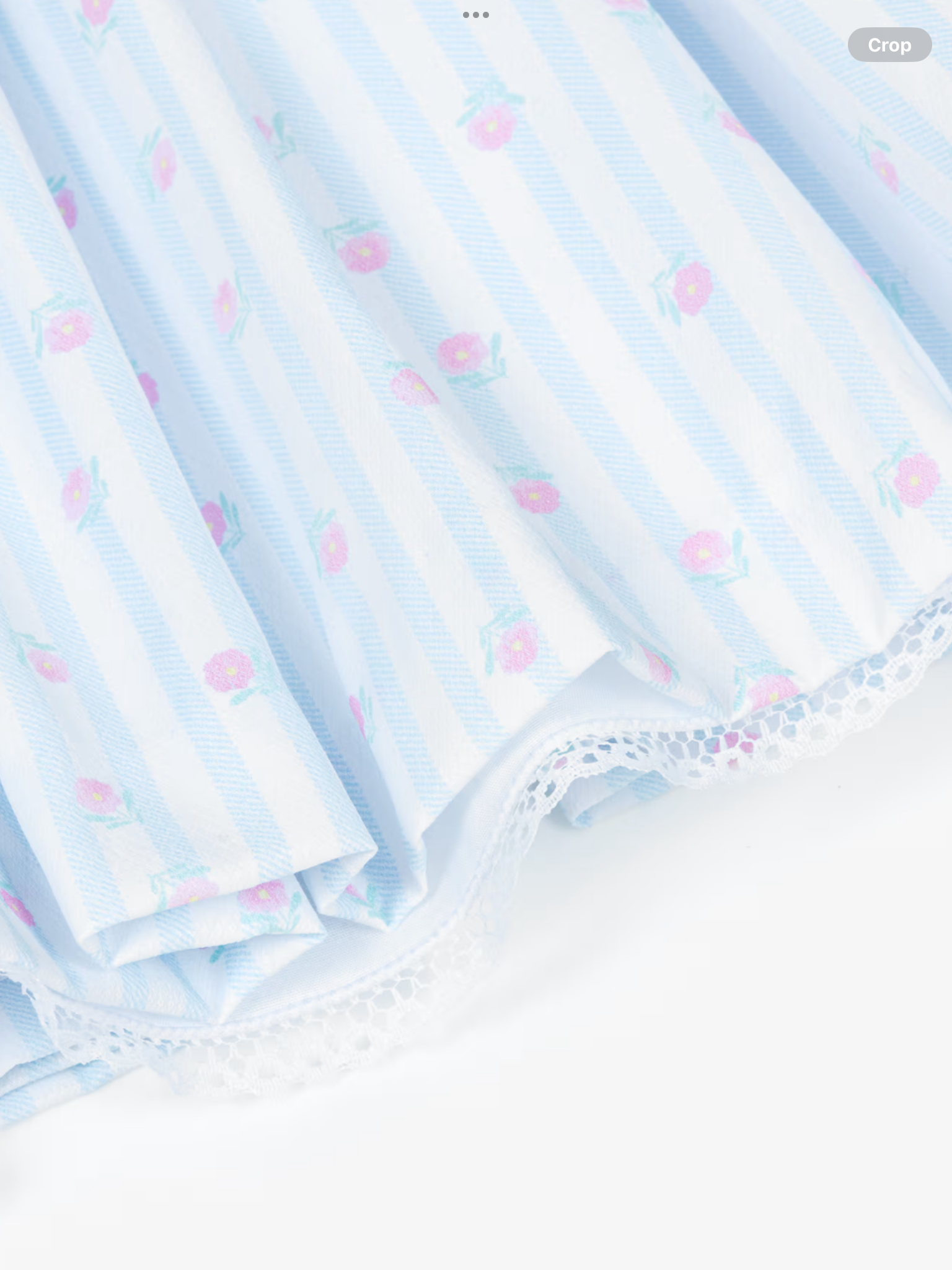 Pretty originals Girls Blue & White Striped Cotton Hand-Smocked Dress Set 0426732