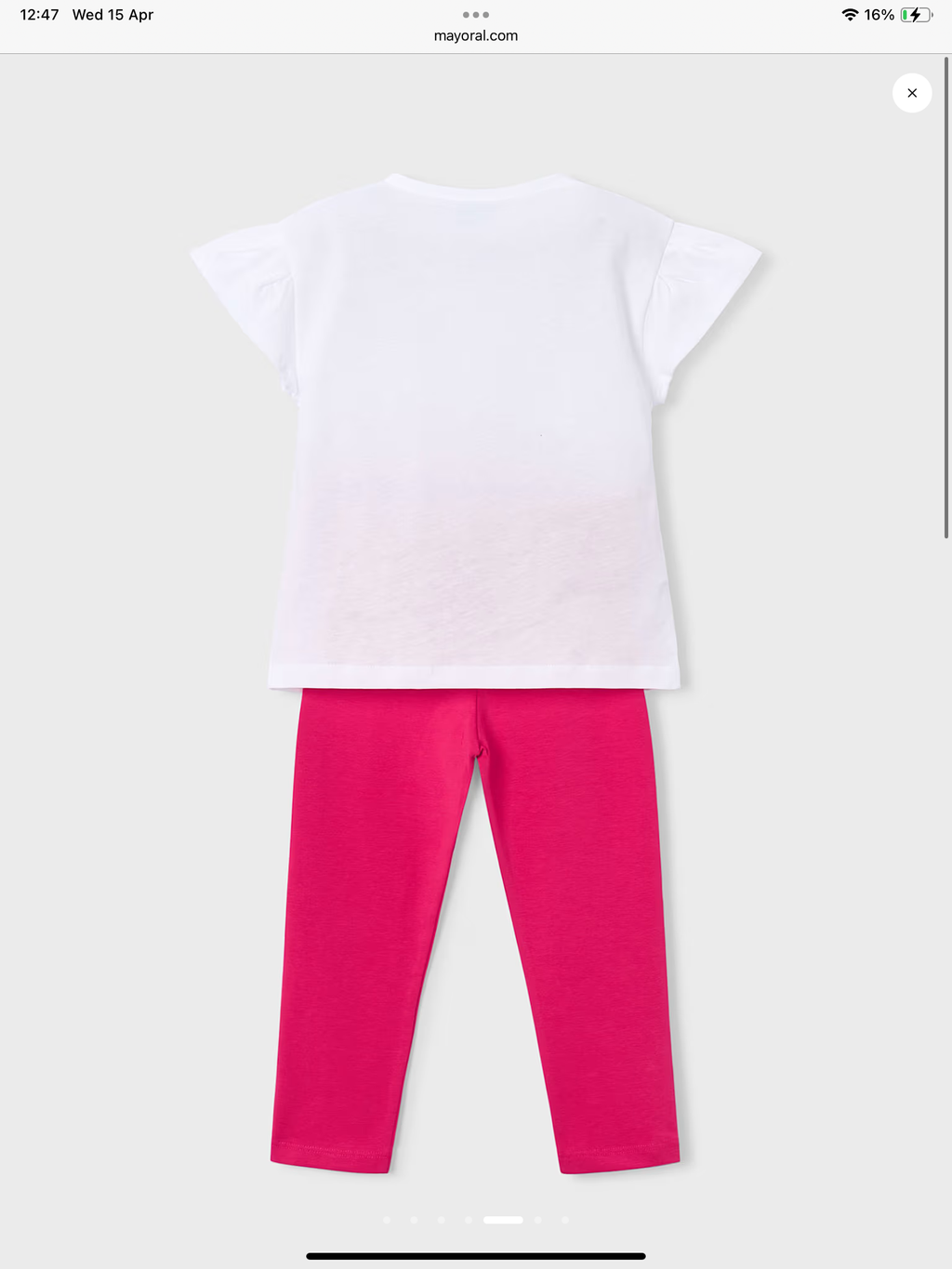 Mayoral Girls' leggings and T-shirt set 0426736