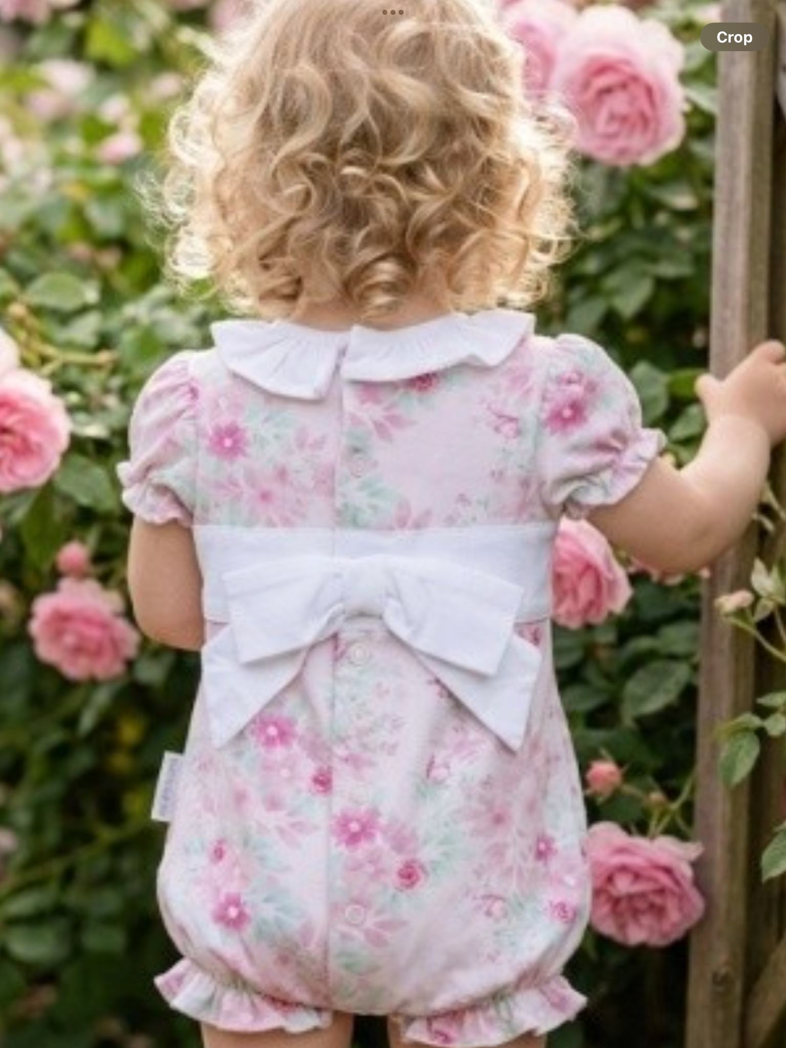 Pastels & Co Girls Pink Pretty Rose Romper - Oceanna 0426742