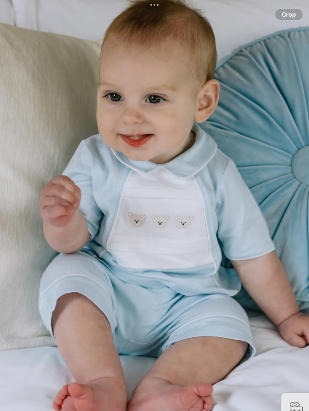 Emile et  Rose Jonnie Boys Teddy Top and Shorts Set 012554