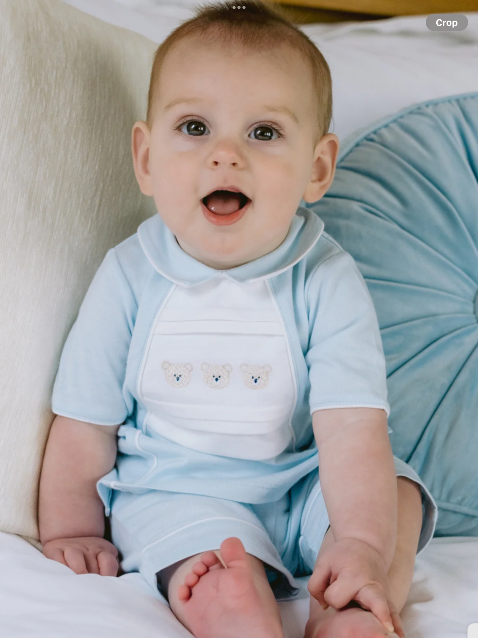 Emile et  Rose Jonnie Boys Teddy Top and Shorts Set 012554