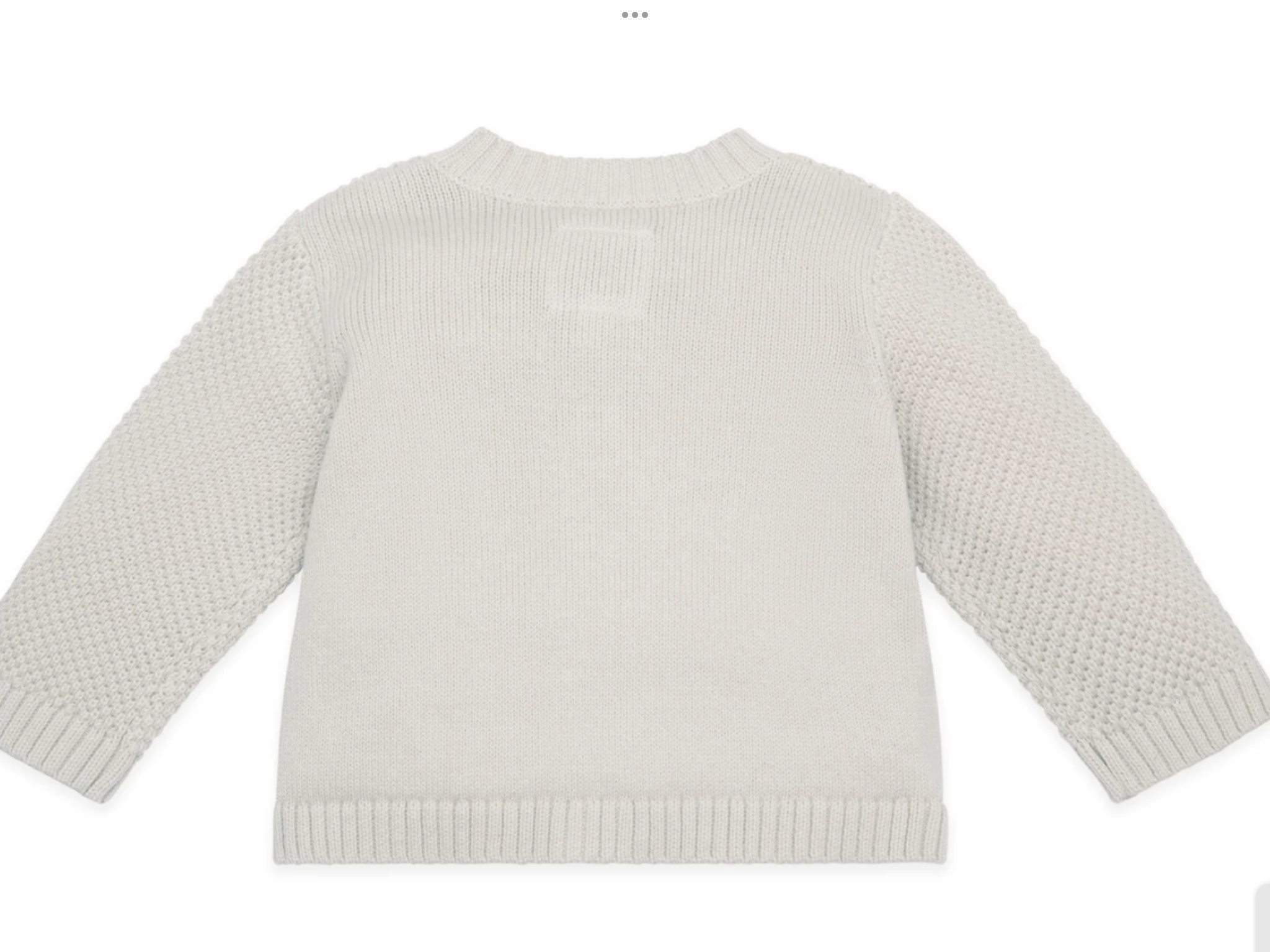 Emile et rose Cypress Stone Knit Baby Cardigan 012555